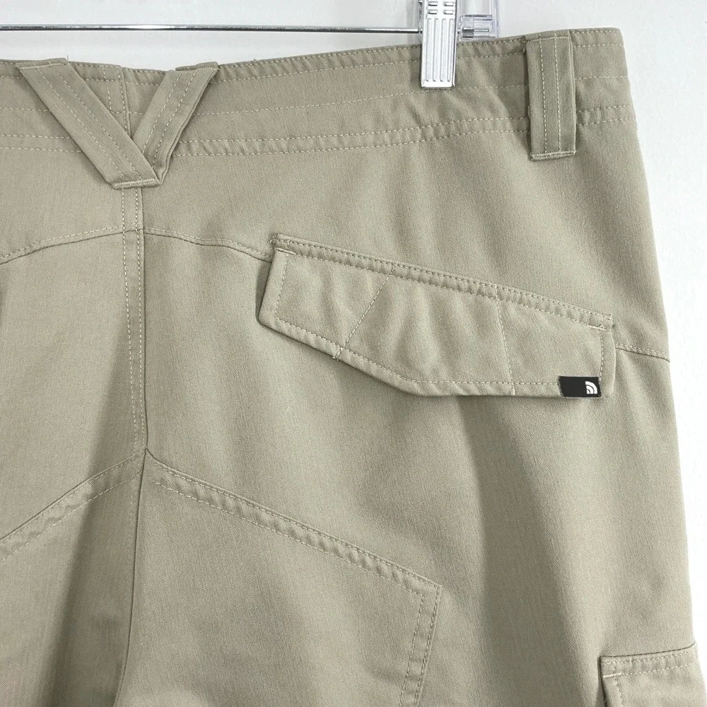 The North Face Men's 36 Herringbone Cargo Shorts Khaki‎ Outdoor Hiking Utility